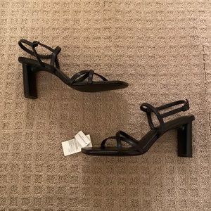 Banana republic strappy black block heel